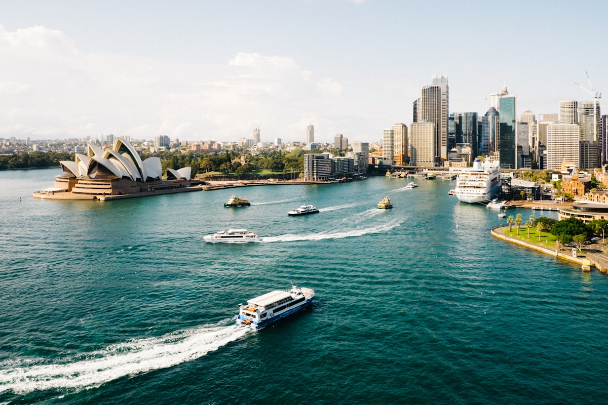 Sydney Opera House and Harbour Bridge, international students in Australia